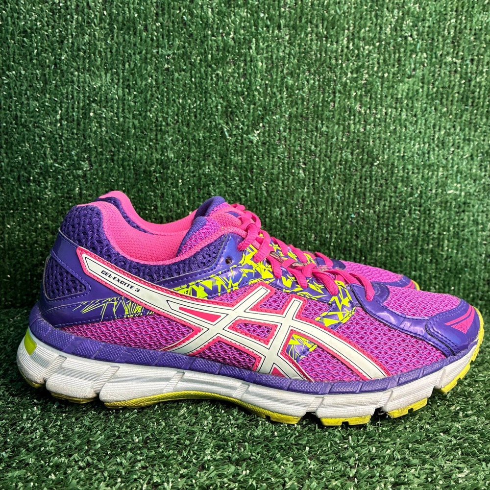 ASICS Gel-Excite 3 T5B9Q Mesh Breathable Athletic Running Sneaker Purple Women 9